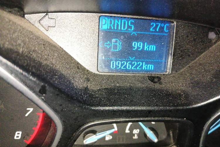Used Ford Focus 2012 Sedan 1.6L Automatic Fashion Edition Odometer Close Up