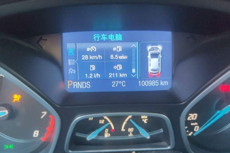 Used Ford Focus 2012 Hatchback 2.0L Automatic Luxury Sport Model Odometer Close Up