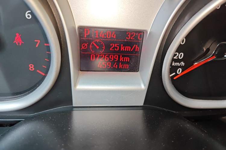 Used Ford Focus 2012 Hatchback Classic 1.8L Automatic Base Model Odometer Close Up