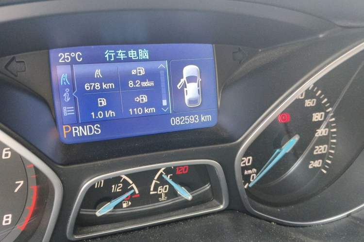 Used Ford Focus 2012 Hatchback 1.6L Automatic Comfort Model Odometer Close Up