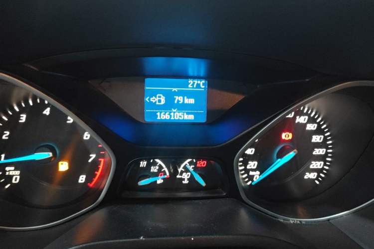 Used Ford Focus 2012 Hatchback 1.6L Manual Comfort Model Odometer Close Up
