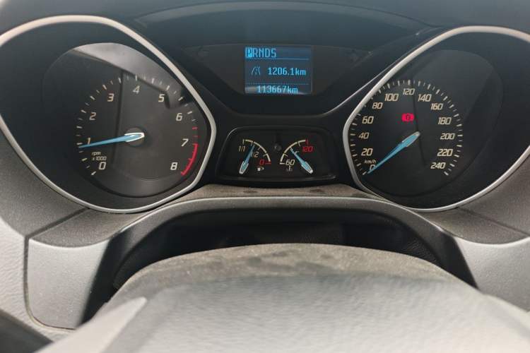 Used Ford Focus 2012 Hatchback 1.6L Automatic Comfort Model Odometer Close Up