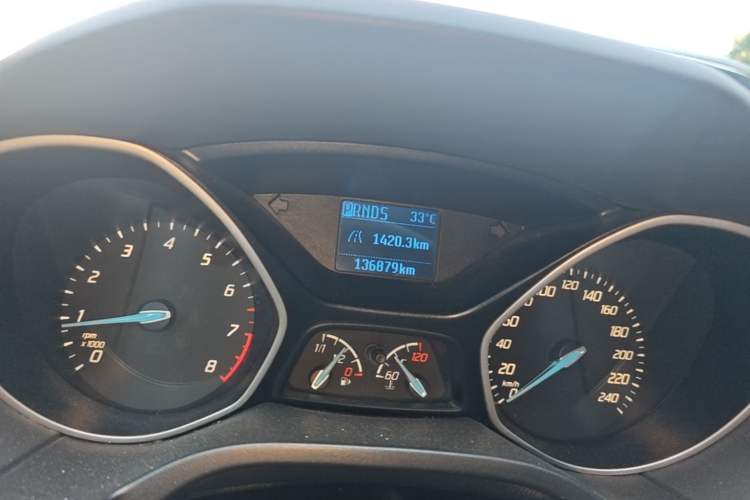 Used Ford Focus 2012 Hatchback 1.6L Automatic Comfort Model Odometer Close Up