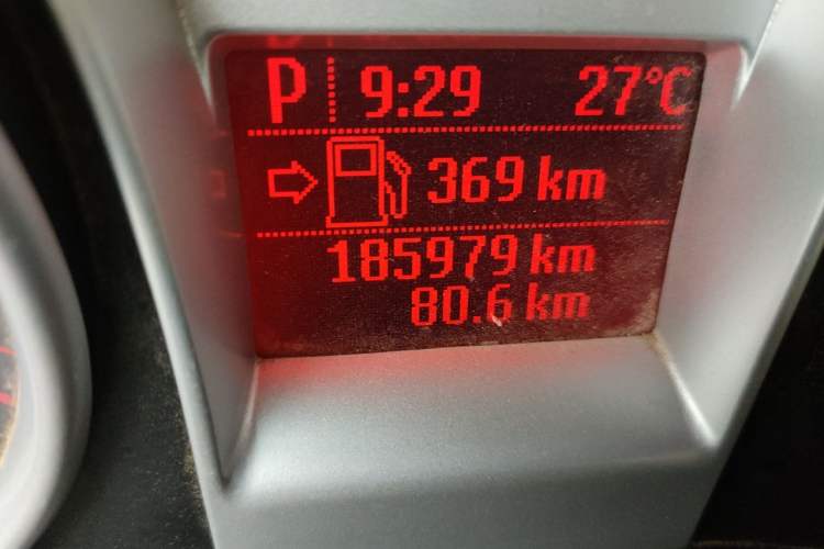 Used Ford Focus 2012 Hatchback Classic 1.8L Automatic Fashion Edition Odometer Close Up