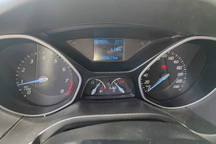 Used Ford Focus 2012 Hatchback 1.6L Automatic Comfort Model Odometer Close Up