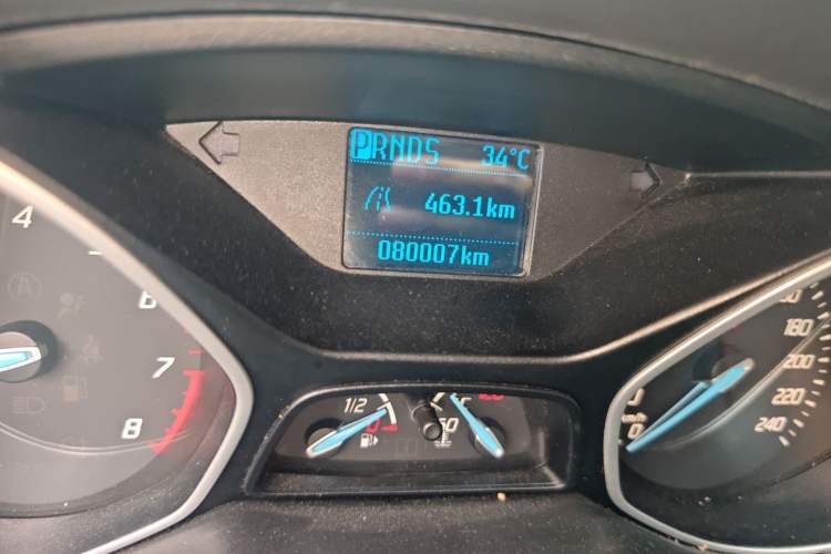 Used Ford Focus 2012 Hatchback 1.6L Automatic Comfort Model Odometer Close Up