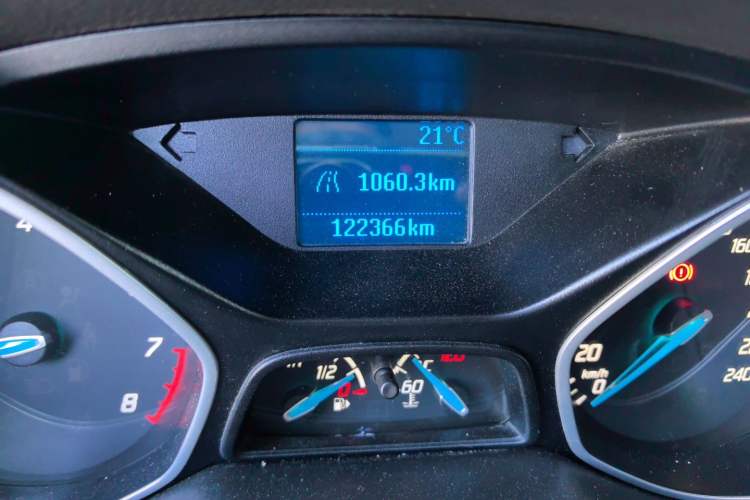 Used Ford Focus 2012 Hatchback 1.6L Manual Comfort Model Odometer Close Up