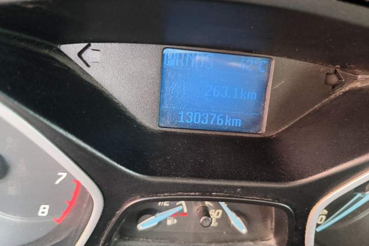 Used Ford Focus 2012 Sedan 1.6L Automatic Comfort Model Odometer Close Up