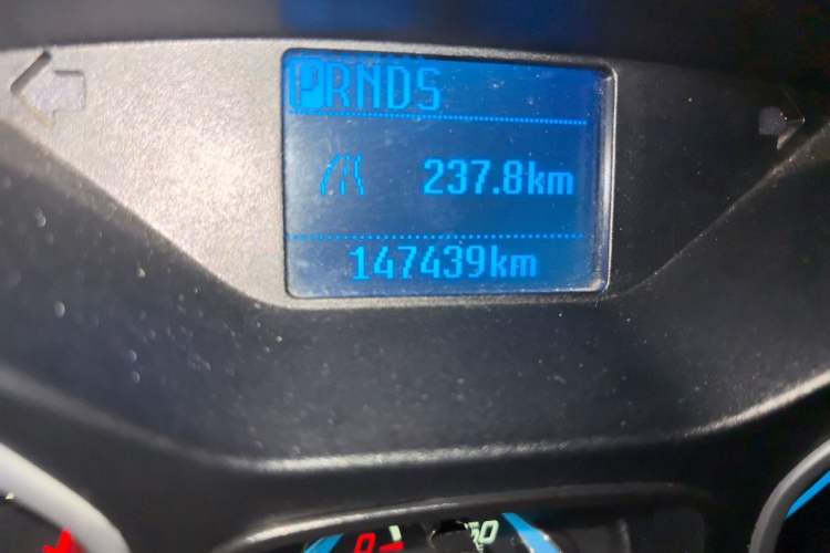 Used Ford Focus 2012 Sedan 1.6L Automatic Comfort Model Odometer Close Up