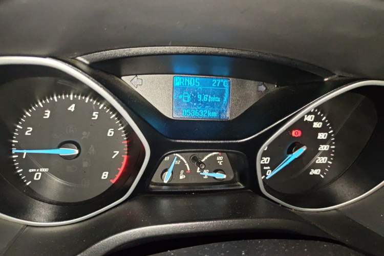 Used Ford Focus 2012 Hatchback 1.6L Automatic Comfort Model Odometer Close Up
