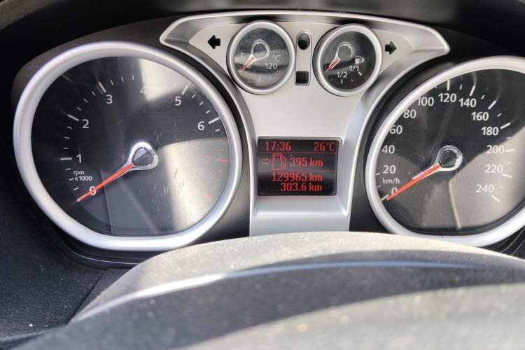 Used Ford Focus 2012 Hatchback Classic 1.8L Automatic Base Model Odometer Close Up