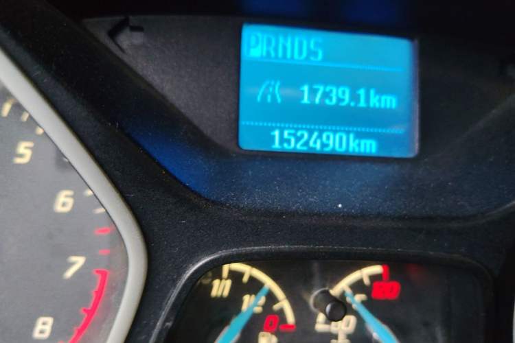 Used Ford Focus 2012 Hatchback 1.6L Automatic Comfort Model Odometer Close Up