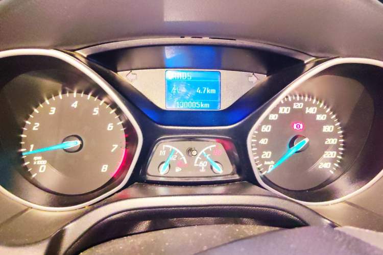 Used Ford Focus 2012 Hatchback 1.6L Automatic Comfort Model Odometer Close Up