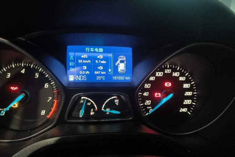 Used Ford Focus 2012 Hatchback 2.0L Automatic Luxury Sport Model Odometer Close Up