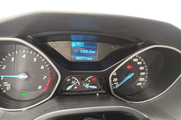 Used Ford Focus 2012 Hatchback 1.6L Automatic Comfort Model Odometer Close Up