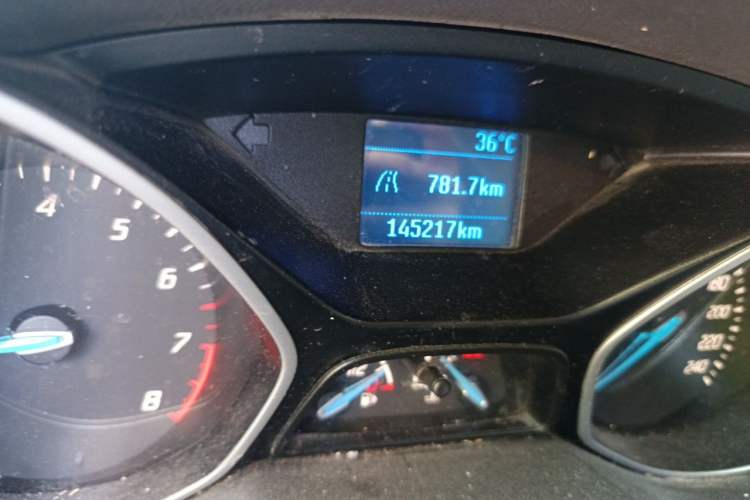 Used Ford Focus 2012 Sedan 1.6L Manual Comfort Model Odometer Close Up