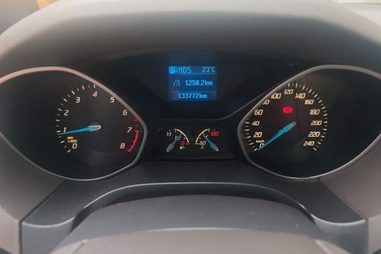 Used Ford Focus 2012 Sedan 1.6L Automatic Comfort Model Odometer Close Up
