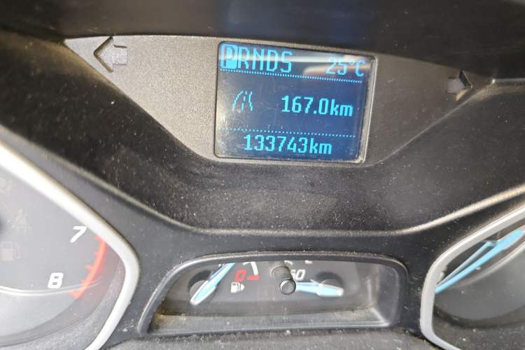 Used Ford Focus 2012 Sedan 1.6L Automatic Comfort Model Odometer Close Up
