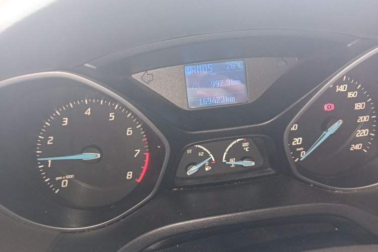 Used Ford Focus 2012 Sedan 1.6L Automatic Fashion Edition Odometer Close Up