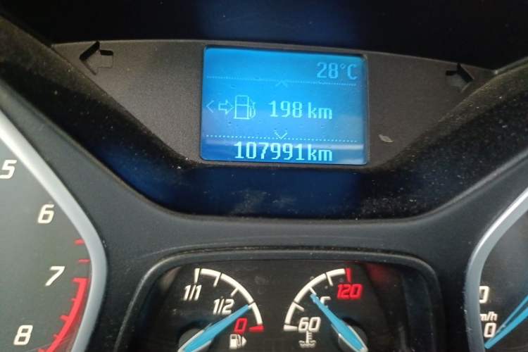 Used Ford Focus 2012 Sedan 1.6L Manual Fashion Edition Odometer Close Up