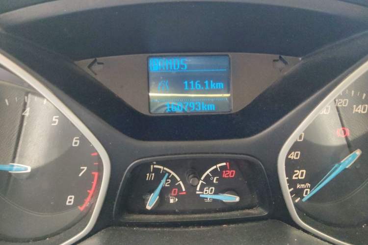 Used Ford Focus 2012 Hatchback 1.6L Automatic Comfort Model Odometer Close Up