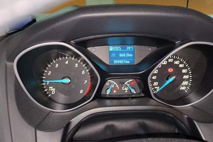 Used Ford Focus 2012 Hatchback 1.6L Automatic Comfort Model Odometer Close Up