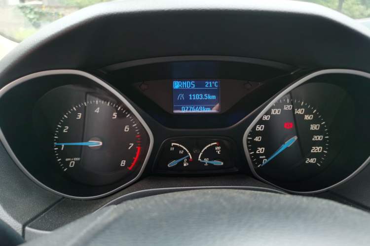 Used Ford Focus 2012 Hatchback 1.6L Automatic Comfort Model Odometer Close Up