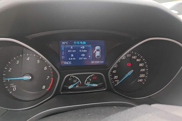 Used Ford Focus 2012 Hatchback 2.0L Automatic Luxury Sport Model Odometer Close Up