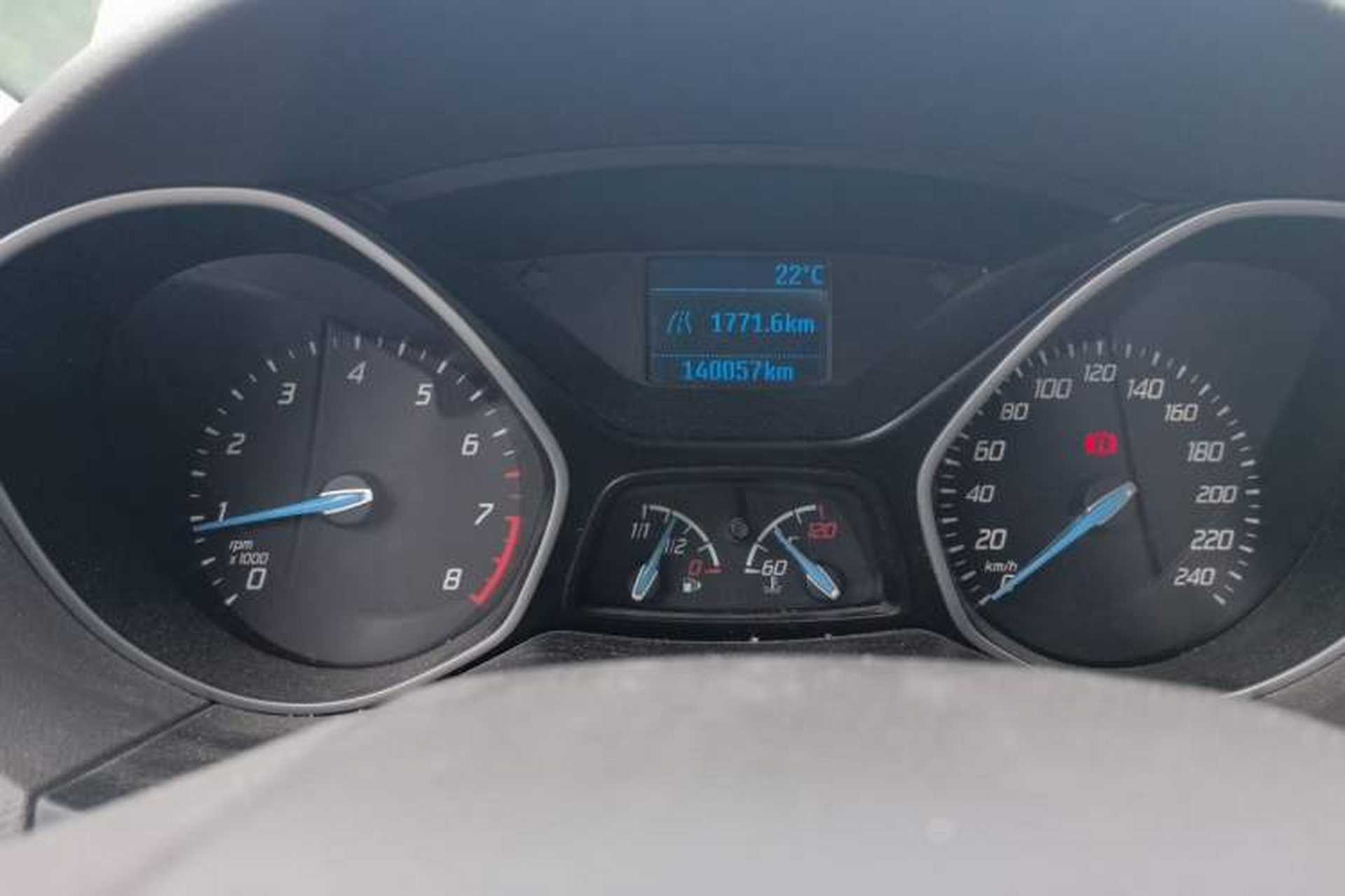 Used Ford Focus 2012 Sedan 1.6L Manual Comfort Model Odometer Close Up