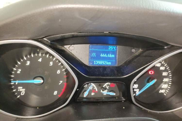Used Ford Focus 2012 Sedan 1.6L Manual Comfort Model Odometer Close Up