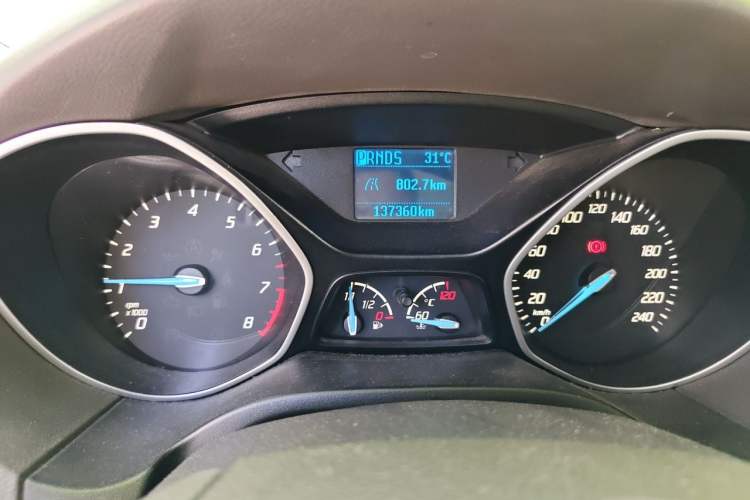 Used Ford Focus 2012 Sedan 1.6L Automatic Comfort Model Odometer Close Up
