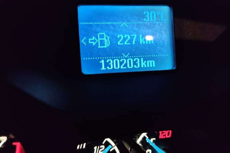 Used Ford Focus 2012 Sedan 1.6L Manual Comfort Model Odometer Close Up