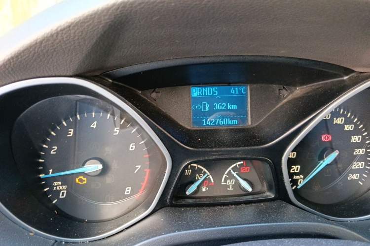 Used Ford Focus 2012 Sedan 1.6L Automatic Prestige Model Odometer Close Up