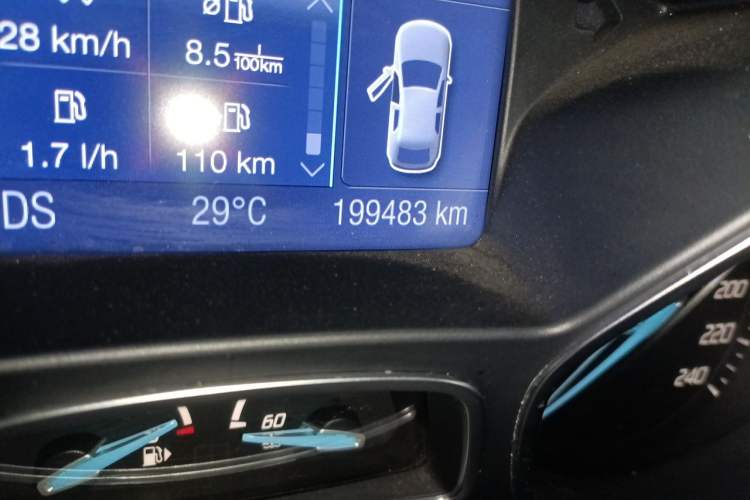 Used Ford Focus 2012 Hatchback 2.0L Automatic Luxury Sport Model Odometer Close Up