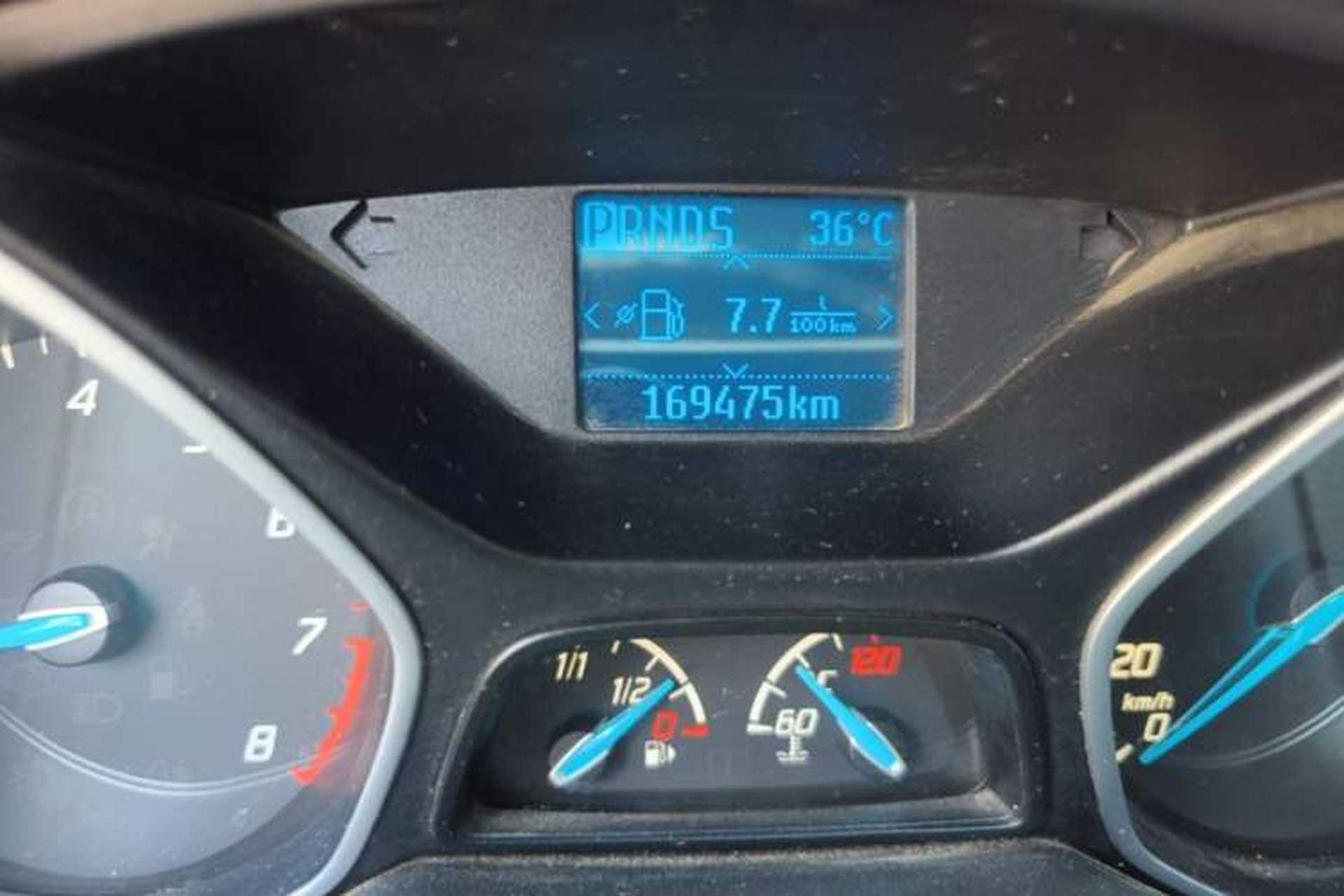 Used Ford Focus 2012 Sedan 1.6L Automatic Prestige Model Odometer Close Up