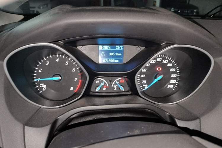 Used Ford Focus 2012 Sedan 1.6L Automatic Comfort Model Odometer Close Up