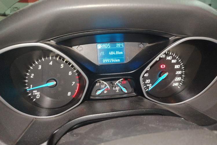 Used Ford Focus 2012 Sedan 1.6L Automatic Comfort Model Odometer Close Up
