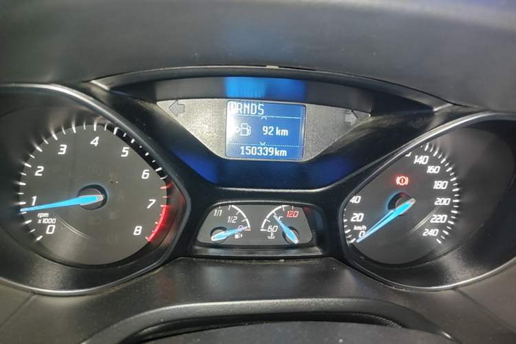 Used Ford Focus 2012 Sedan 1.6L Automatic Fashion Edition Odometer Close Up