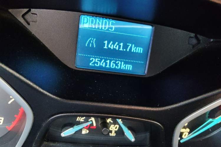 Used Ford Focus 2012 Sedan 1.6L Automatic Comfort Model Odometer Close Up