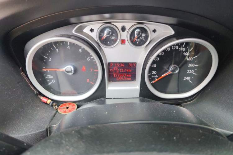 Used Ford Focus 2012 Hatchback Classic 1.8L Automatic Base Model Odometer Close Up