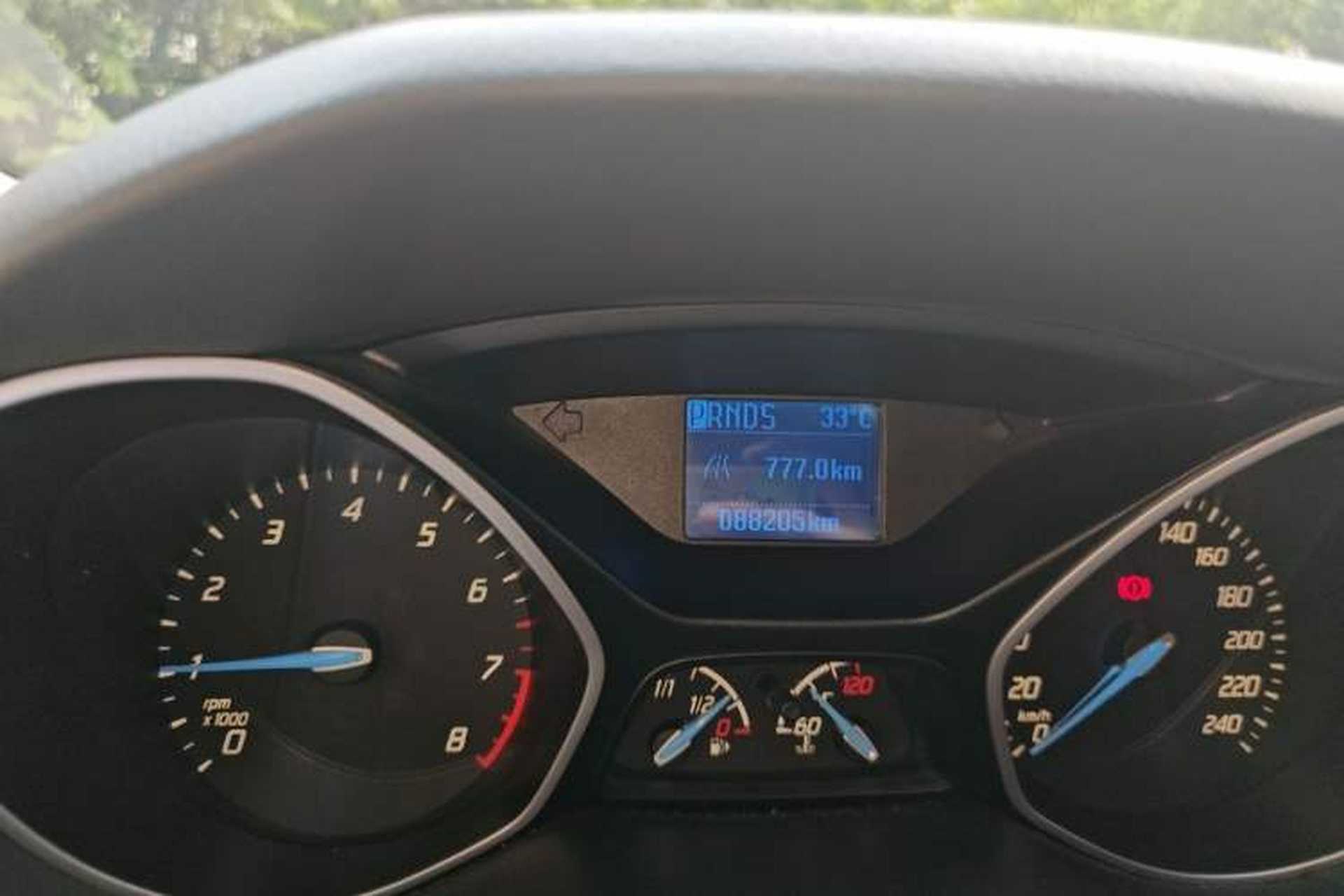 Used Ford Focus 2012 Hatchback 1.6L Automatic Comfort Model Odometer Close Up