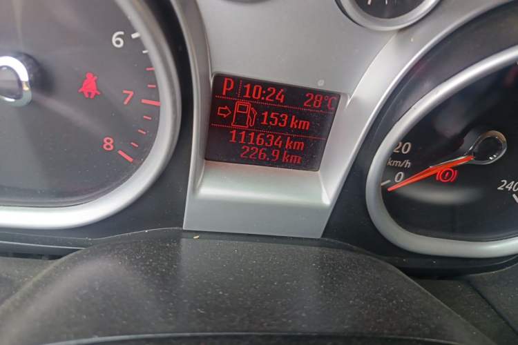 Used Ford Focus 2012 Hatchback Classic 1.8L Automatic Base Model Odometer Close Up