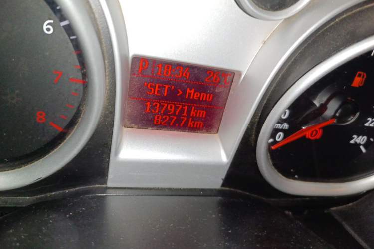 Used Ford Focus 2012 Hatchback Classic 1.8L Automatic Base Model Odometer Close Up
