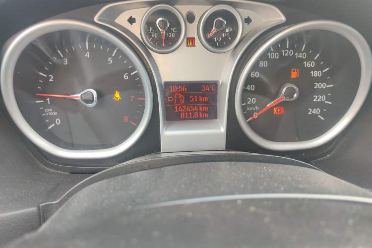 Used Ford Focus 2013 Hatchback Classic 1.8L Manual Base Model Odometer Close Up