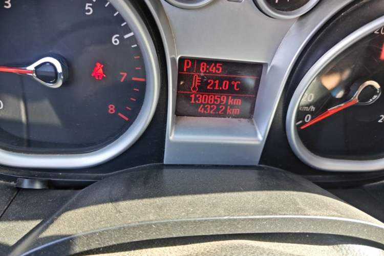 Used Ford Focus 2013 Hatchback Classic 1.8L Automatic Base Model Odometer Close Up