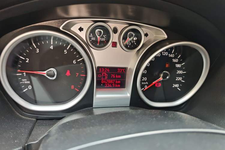 Used Ford Focus 2013 Hatchback Classic 1.8L Manual Base Model Odometer Close Up