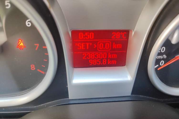Used Ford Focus 2013 Sedan Classic 1.8L Manual Base Model Odometer Close Up