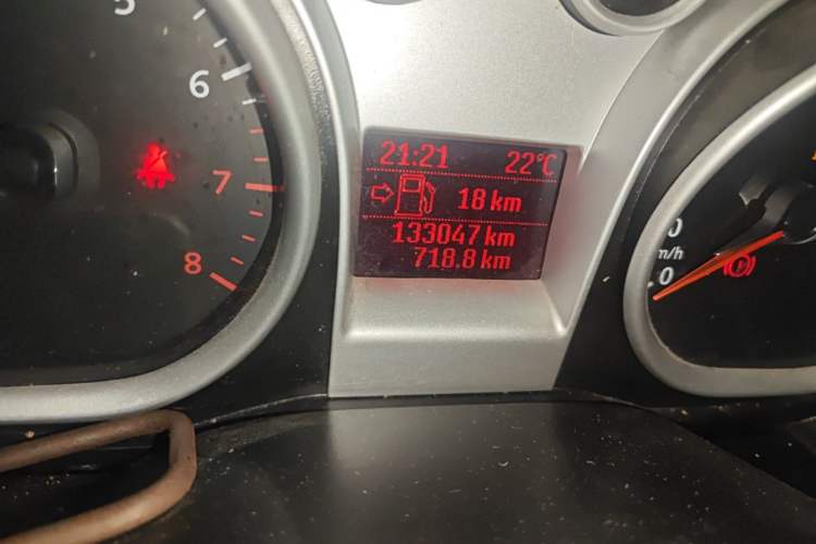Used Ford Focus 2013 Hatchback Classic 1.8L Manual Base Model Odometer Close Up