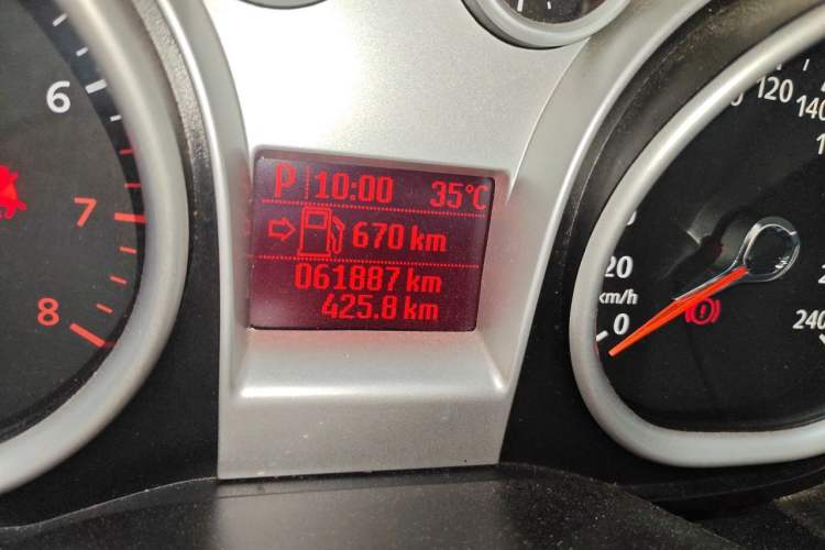 Used Ford Focus 2013 Hatchback Classic 1.8L Automatic Base Model Odometer Close Up