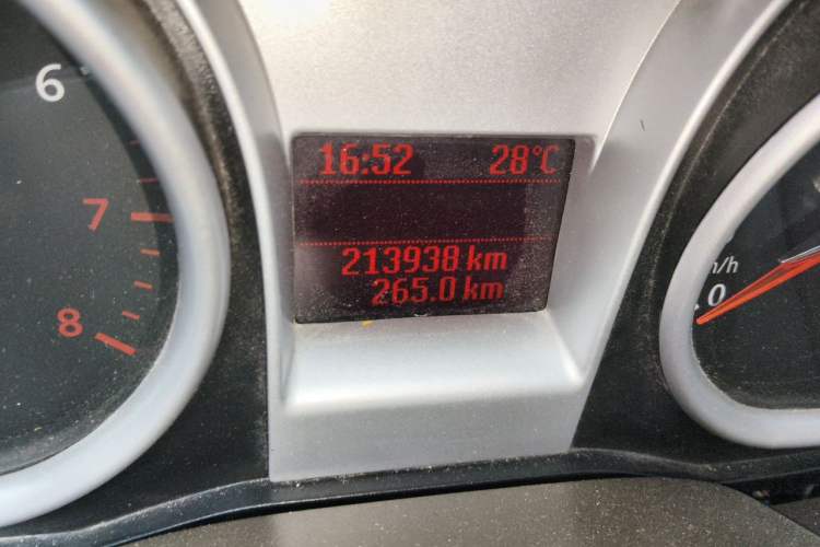 Used Ford Focus 2013 Sedan Classic 1.8L Manual Base Model Odometer Close Up